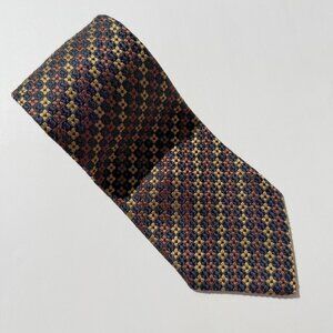 Ermengildo Zegna Harry Rosen Vintage Gold Print Tie